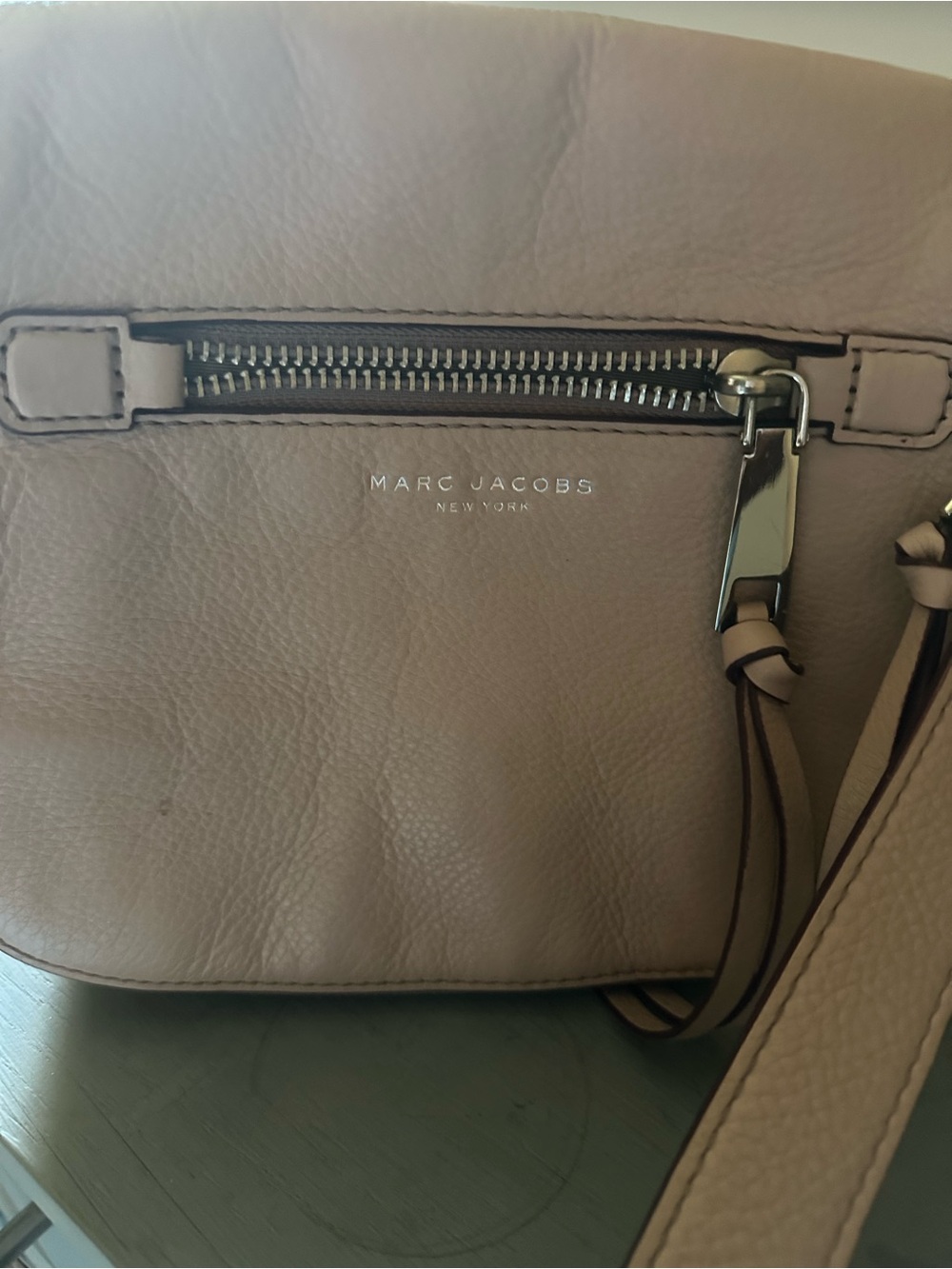 Marc Jacobs pink Pebbled Leather Crossbody Bag
